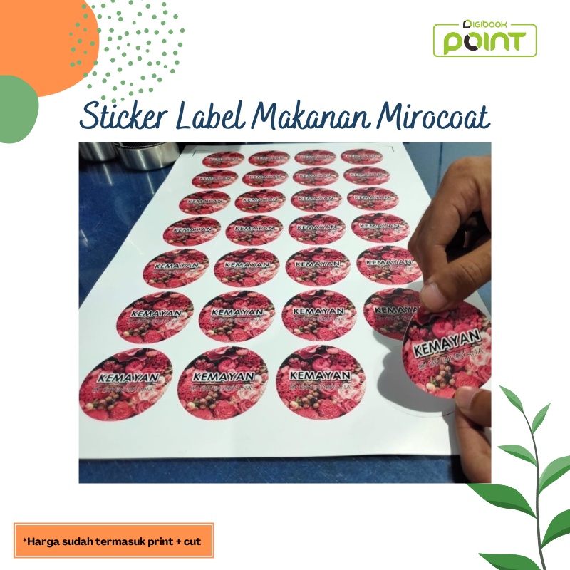 

Sticker label makanan / cetak stiker a3 - Stiker Chromo / Mirocoat