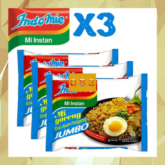 

《OS3》 PAKET 3 Indomie Mi Goreng JUMBO rasa Ayam Panggang