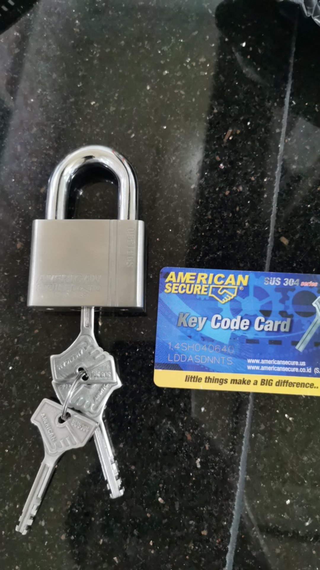 Gembok Anti Maling American Secure 50 Mm Pendek Anti Cairan Kimia - Padl9ck 50mm