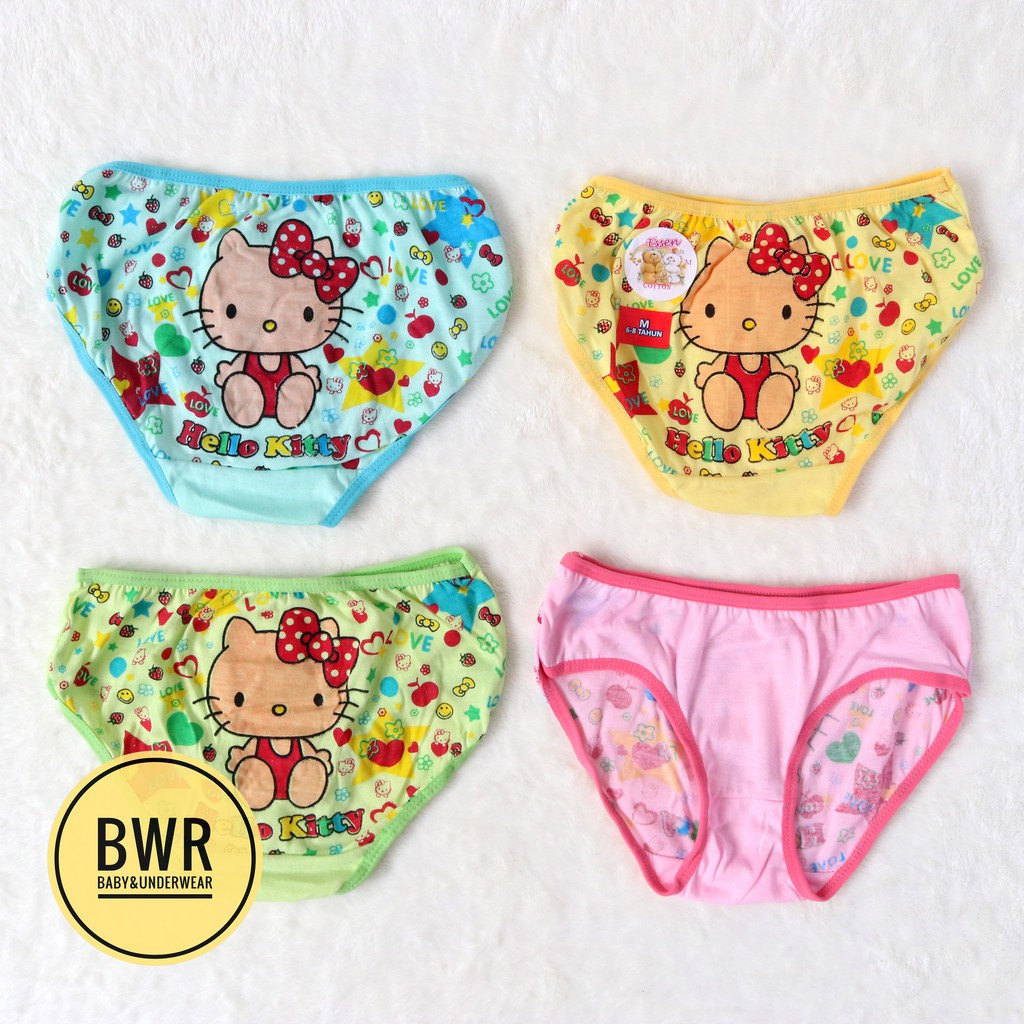 [ 3pc ] CD Essen Kids / Celana Dalam Anak Cewek Perempuan Motif Karekter CD Anak Murah - Bwr