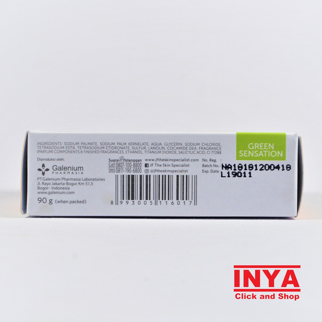 Sabun Muka JF SULFUR OILY CARE Facial Soap Bar Formulated by Dermatologist