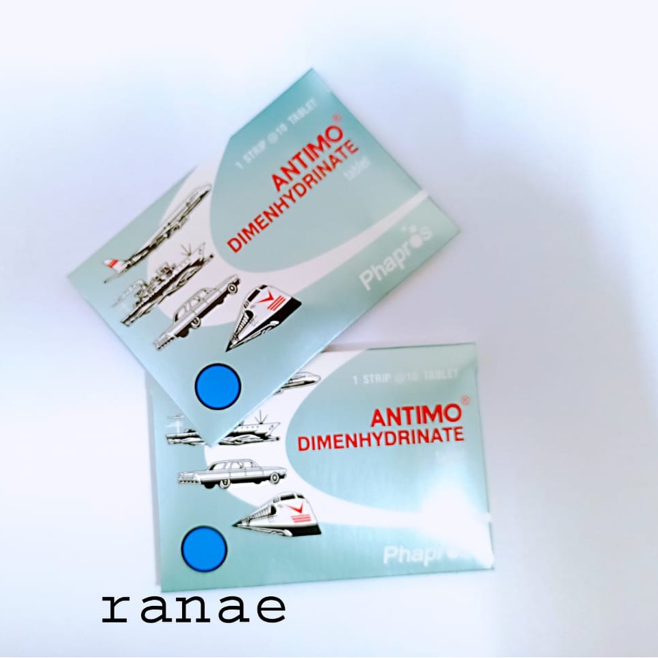 Antimo Dimenhydrinate ( PER STRIP ) - Obat Mabuk, Muntah Dalam Perjalanan