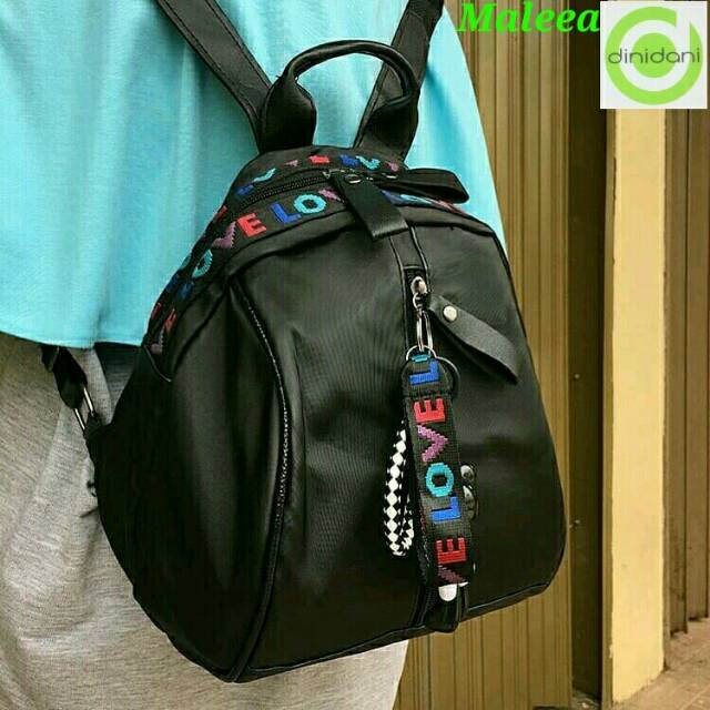 Backpack love mobyl tas ransel wanita tas ransel lokal batam tas mewah harga murah