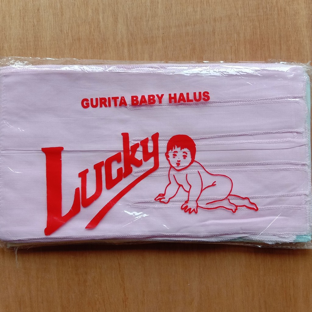 6 Pcs Gurita Bayi Lucky Polos - Grita Bayi Baby Tali Ikat Murah Sguna Grosir 6 Pcs