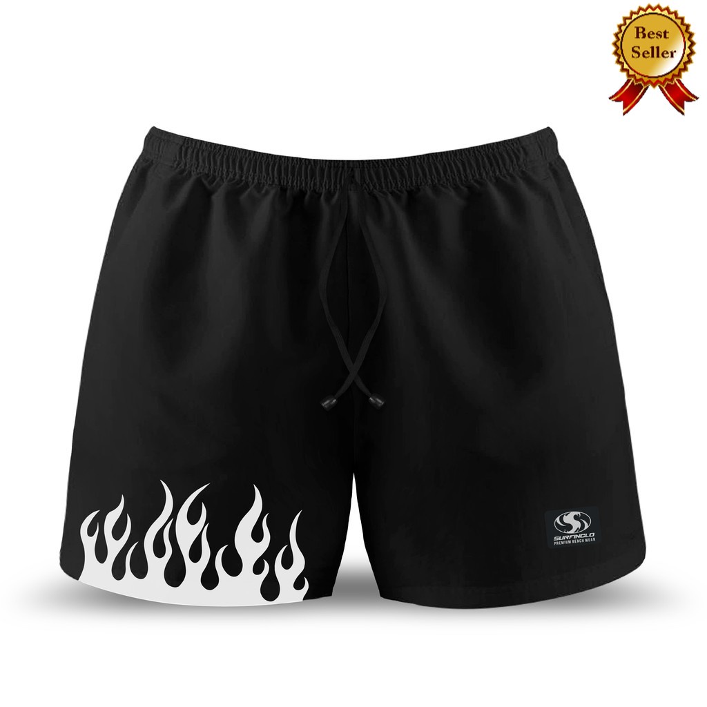 Surfinclo Boxer Black White Fire
