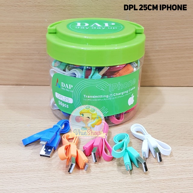 [ KABEL IPH 25cm ] Kabel Data Charger lightning Ip 25cm Kabel DAP original