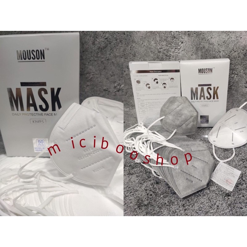 masker kn95 mouson emboss