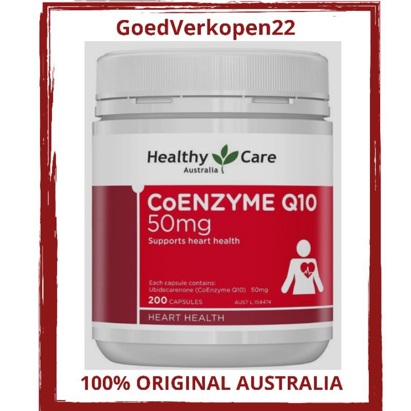 Healthy Care CoQ10 50mg 200 Capsules