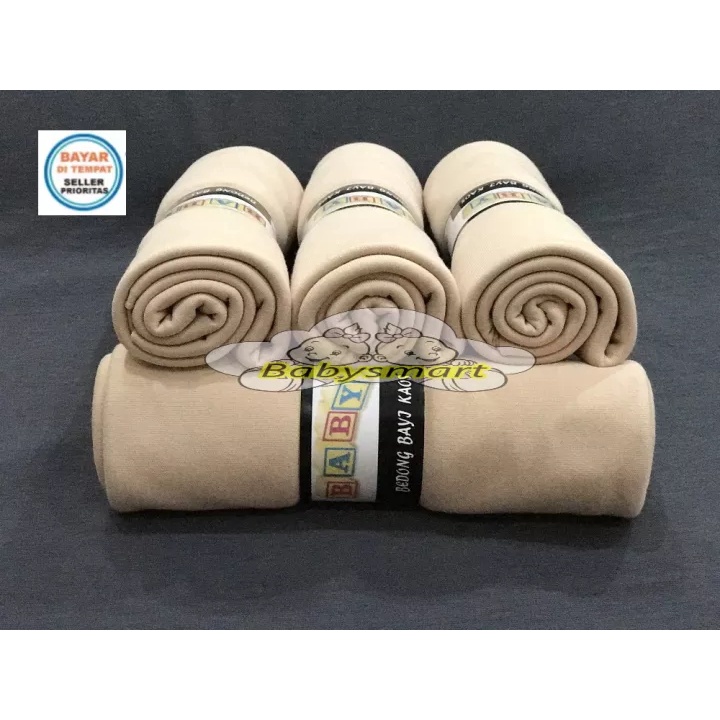 Babysmart - 4 Pcs Bedong Bayi Premium BABY RICHI Single Colour / Selimut bayi / Alas tidur bayi / Bahan Halus