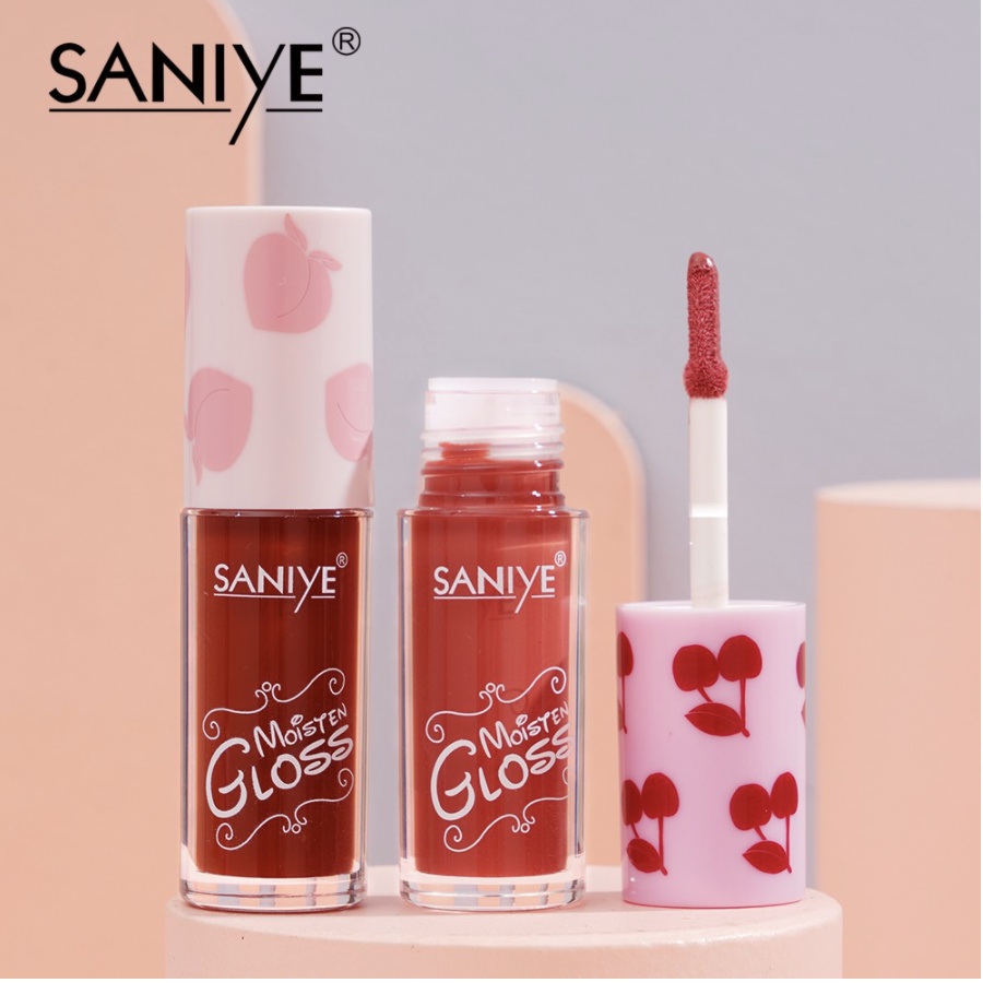 SANIYE Lipstick Cair Kosmetik Makeup Matte Melembabkan Bibir SA004