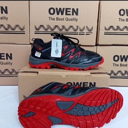 SEPATU TERBARU/SEPATU OWEN FT7000 COKLAT HITAM,MERAH HITAM/SEPATU MENDAKI/SEPATU GUNUNG TOKO KHAZEL