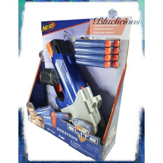 BEST SELLER NERF SIDESTRIKE ELITE / HANDGUN PISTOL MAINAN ANAK - BIRU 7044