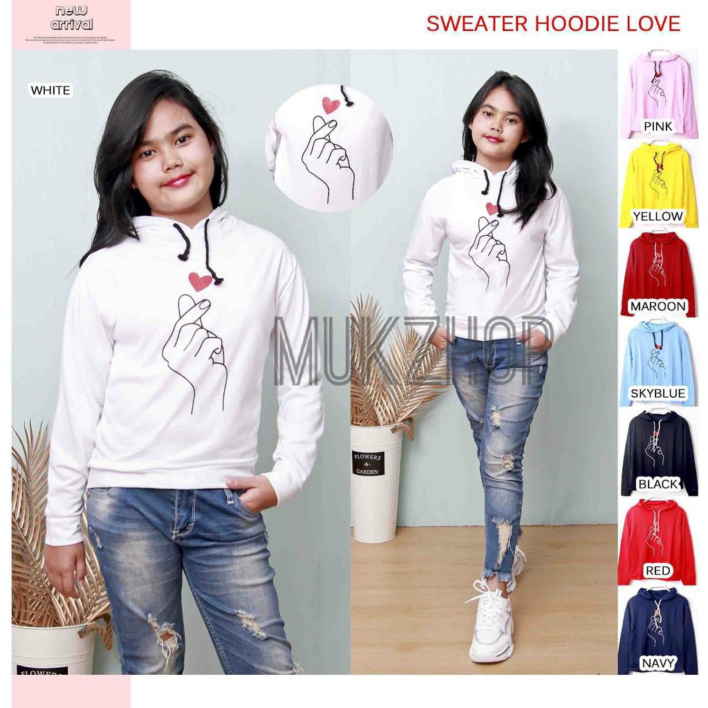 BISA COD / MUKZHOP - SWEATER HOODIE ABG SARANGHEO / sweaterkeren / sarangheo / terlaris / ABG