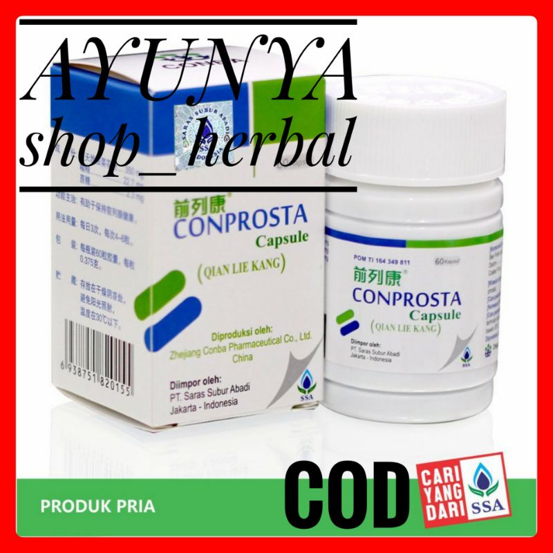 CONPROSTA CAPSULE ( bpom ) Obat Prostat - Obat Herbal Cina AYUNYASHOPHERBAL