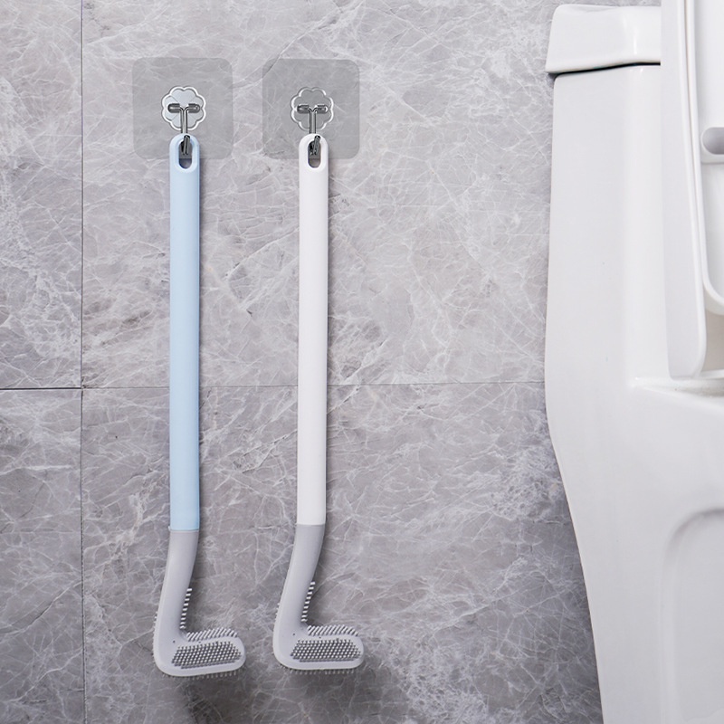 SJ-01 Sikat toilet gantung dinding/Sikat WC Silikon Brush Toilet SiliconeSikatPembersih Kamar Mandi