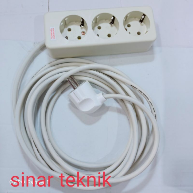 Stopkontak uticon 1,2,3,,4,5,6 Lubang/Kabel ETERNA 2,3,4,5,7,8,10 M/Steker Broco