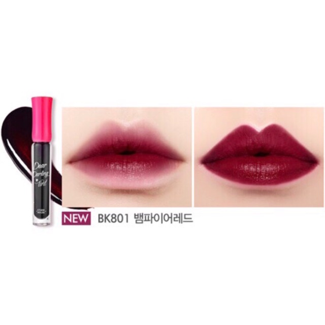 Etude House Dear Darling Water Gel Tint BK801 Vampire Red (best seller)