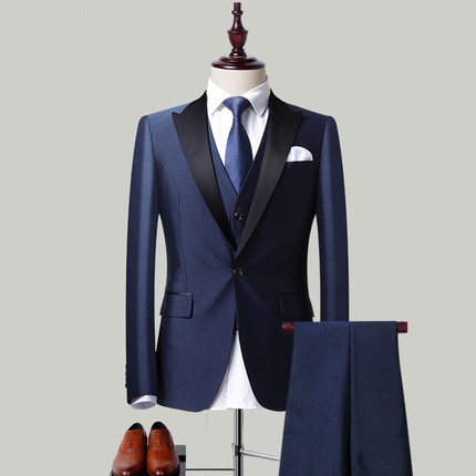 Jas Pengantin 1811019 Navy Jas Kantor Warna