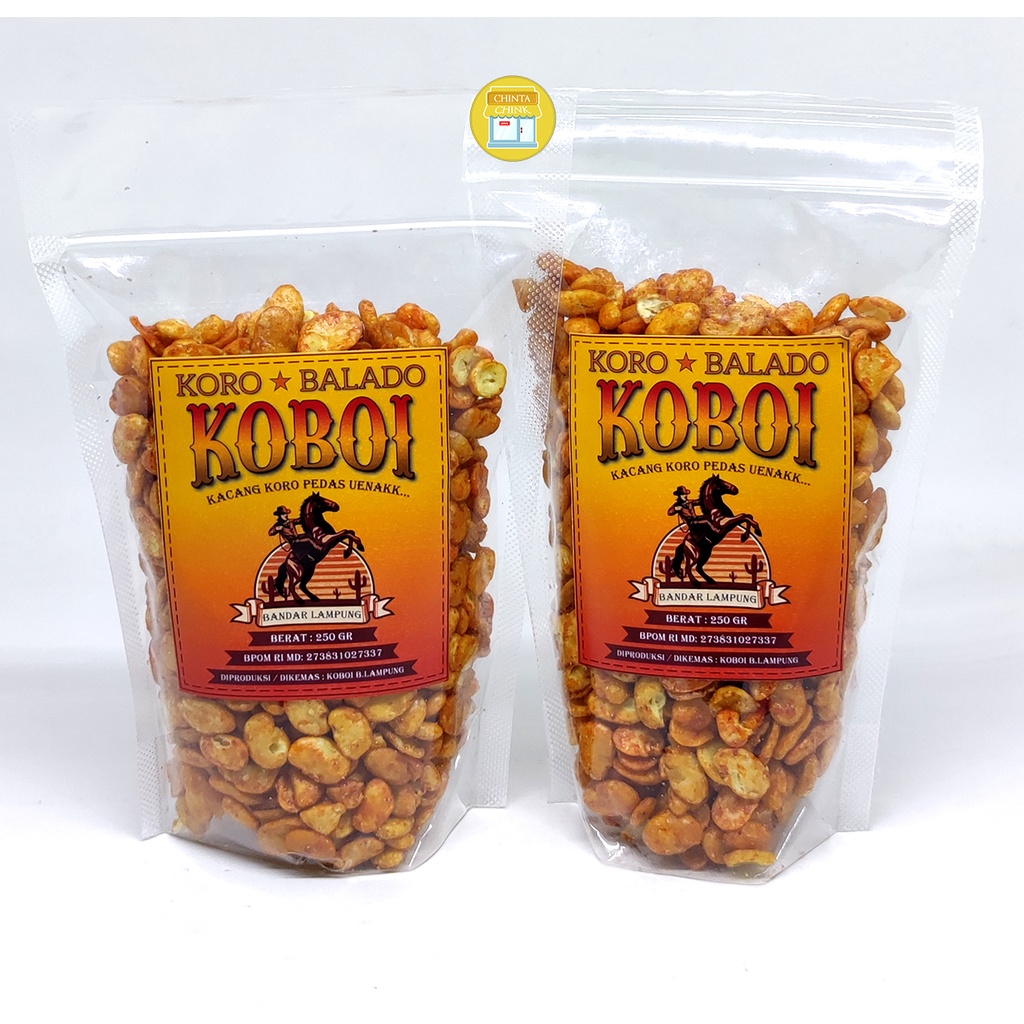 

Kacang Koro Balado KOBOI Pedas Kupas Kemasan 250g