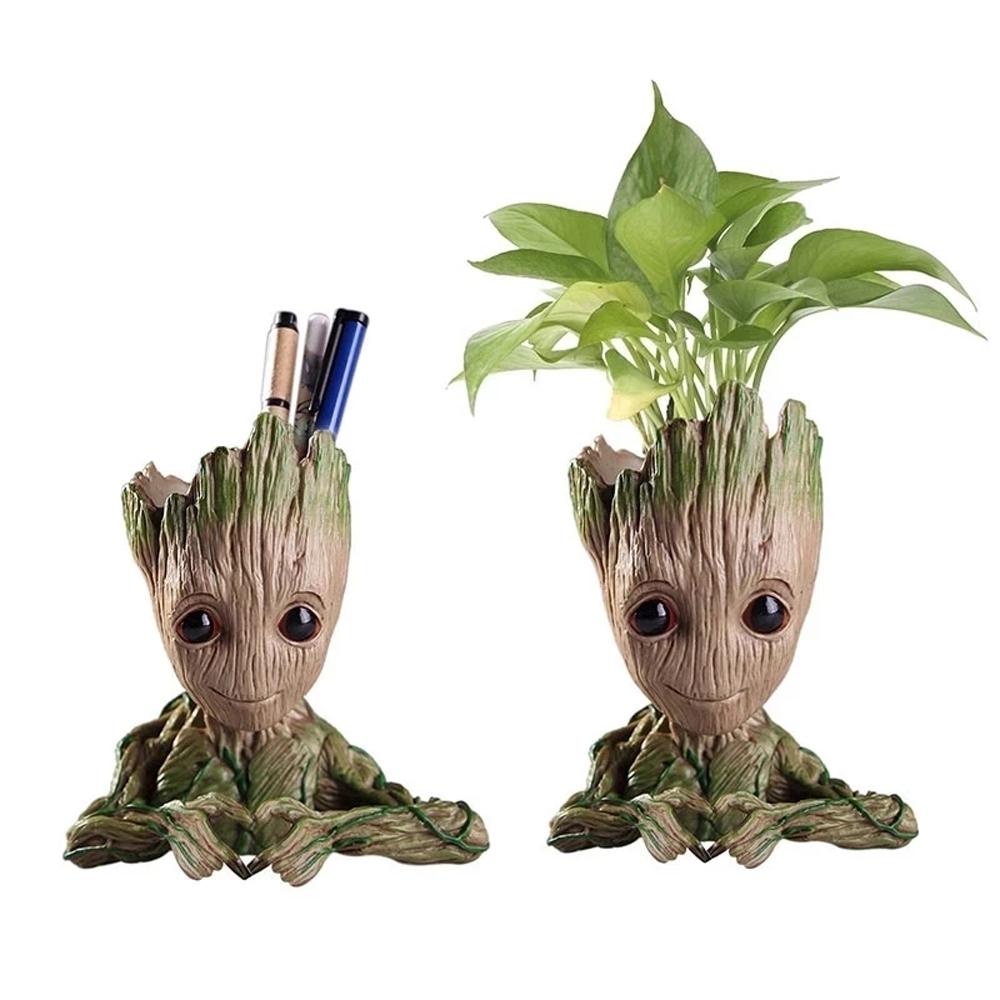 [Elegan] Groot Pot Bunga High Quality Multifungsi Garden Planter Untuk Hadiah Pena Pot Groot Model Mainan