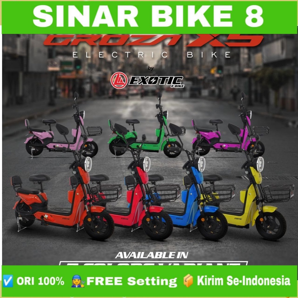 Sepeda Listrik Electric E Bike EXOTIC GROZA X5 By Pacific / Groza