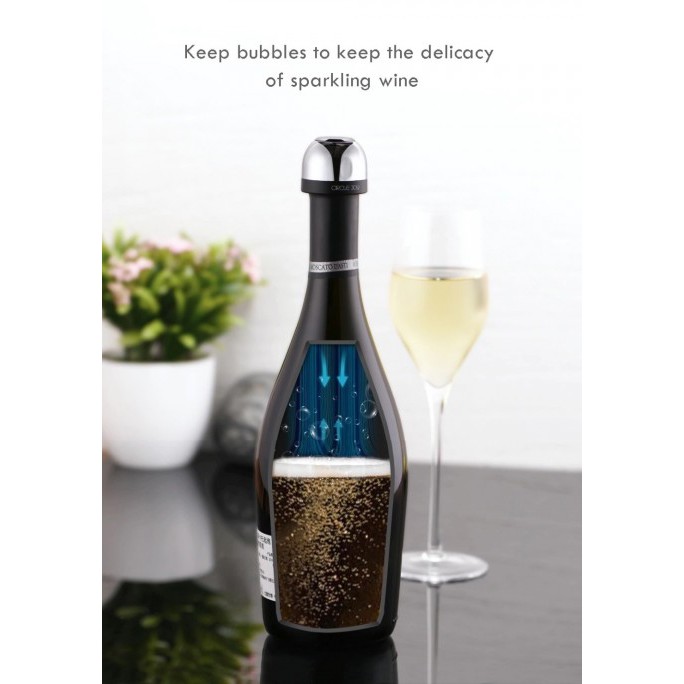 241 CIRCLE JOY Champagne Stopper Sparkling Wine Bottle - CJ-JS02