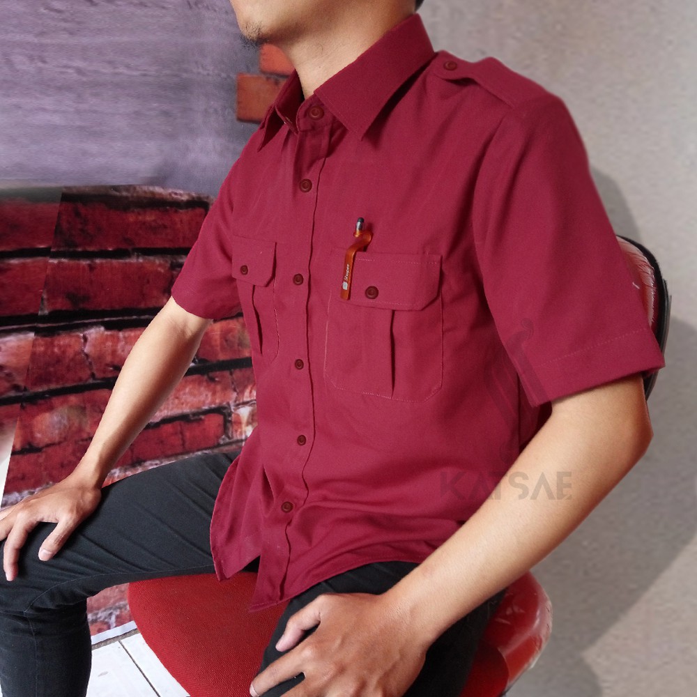 Kemeja pria lengan pendek / Baju Lapangan / Kemeja Pdl / kemeja outdoor / kemeja gunung / baju pdh