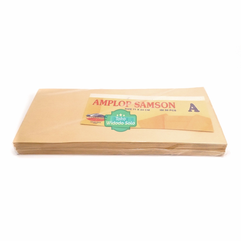 

Amplop Coklat Samson A Polos Tanpa Tali Character 11x24cm - 1 Pack Isi 50 Lembar