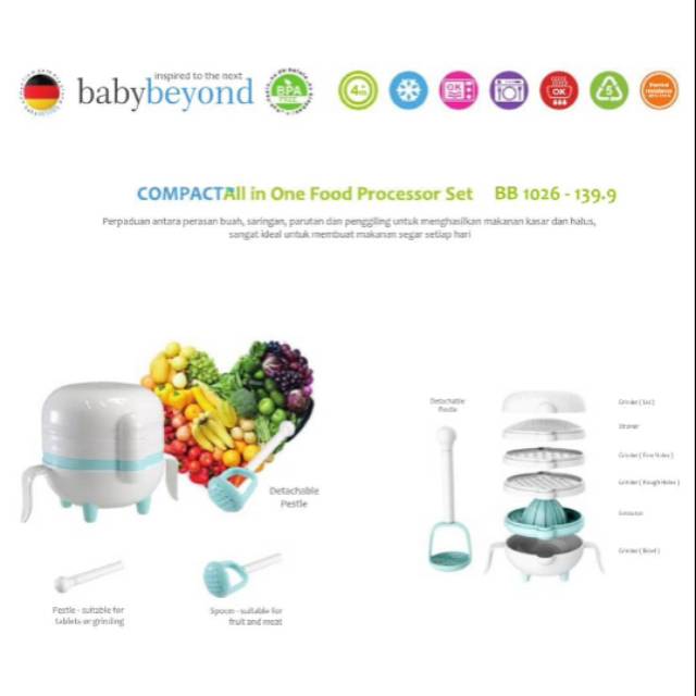 Baby Beyond Food Processor Set / Food Maker / Blender Makanan Anak Bayi