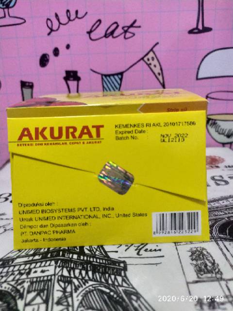 Akurat Strip Test Pack Tespek Akurat Alat Tes Kehamilan Akurat