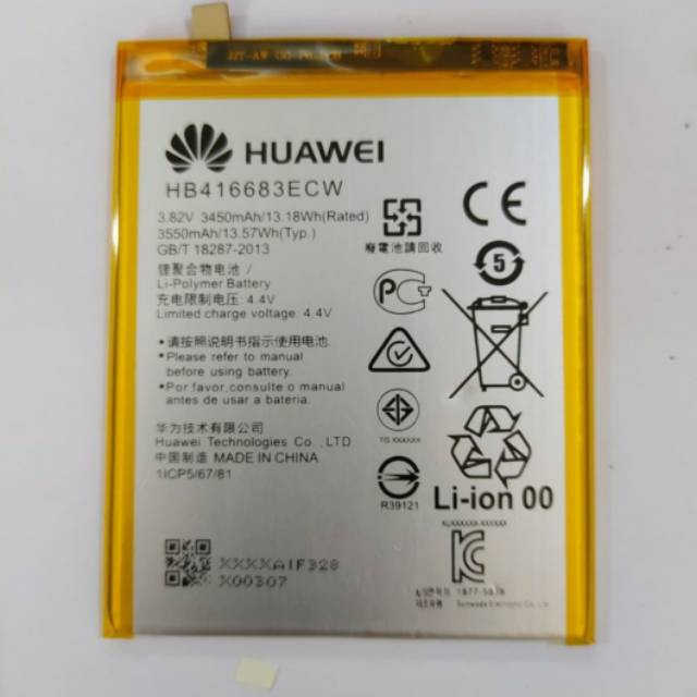 Battery Batre Baterai HW HB416683ECW Nexus 6P H1511 H1512