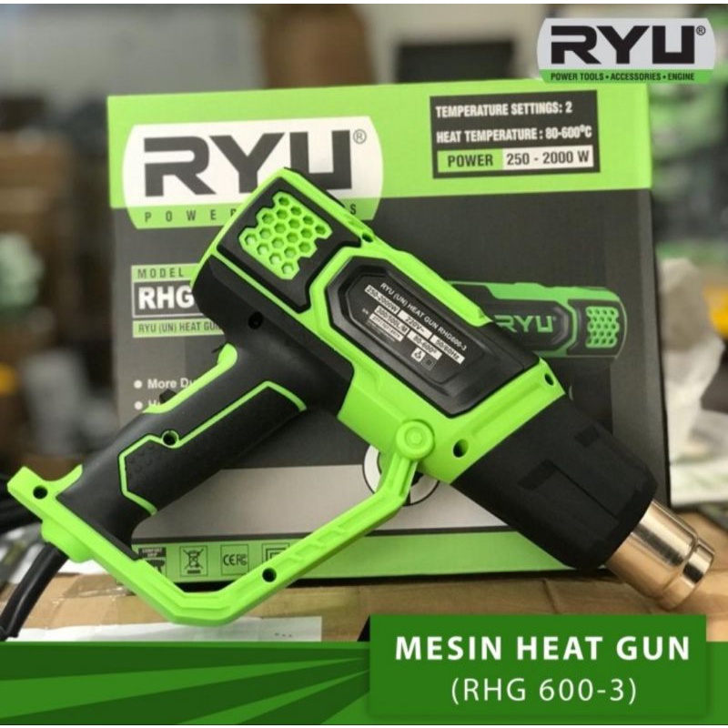 Heat Gun Hot Gun RYU RHG 600-3 Mesin Pemanas