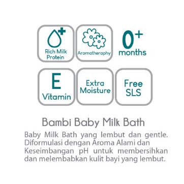 BAMBI Baby Milk Bath REFILL 450ml