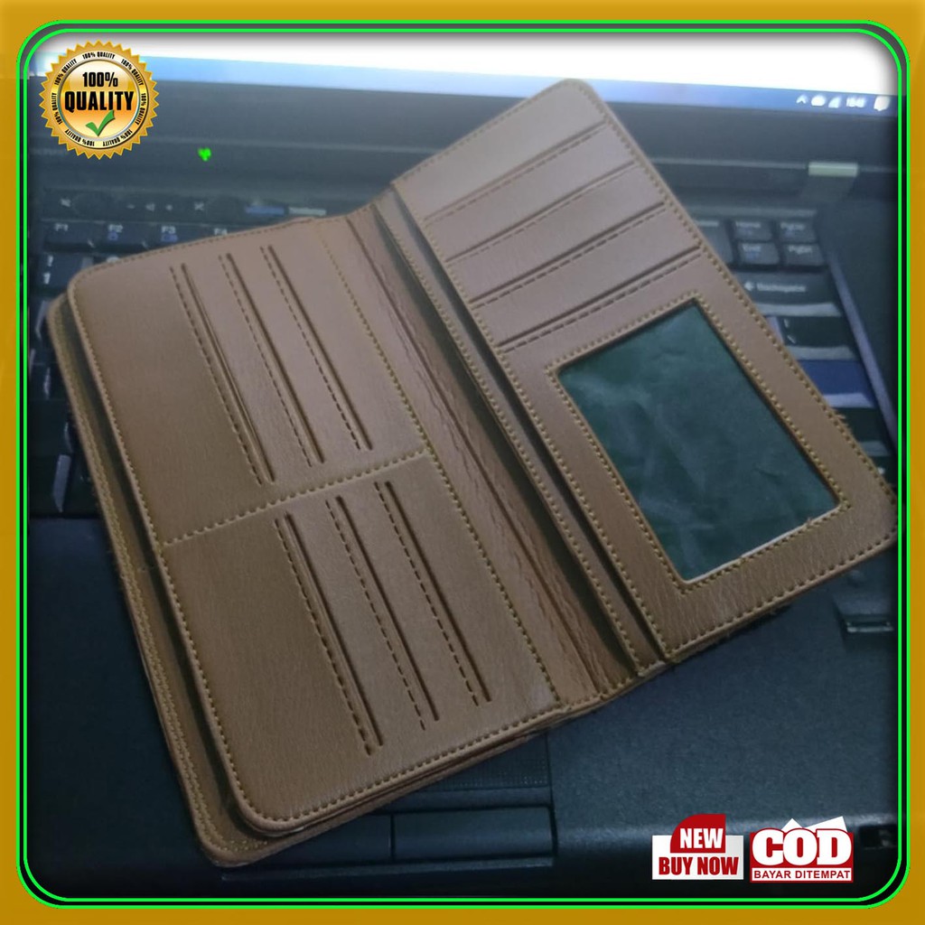 ORIGINAL Dompet Panjang Pria Sintetik PVC kasual