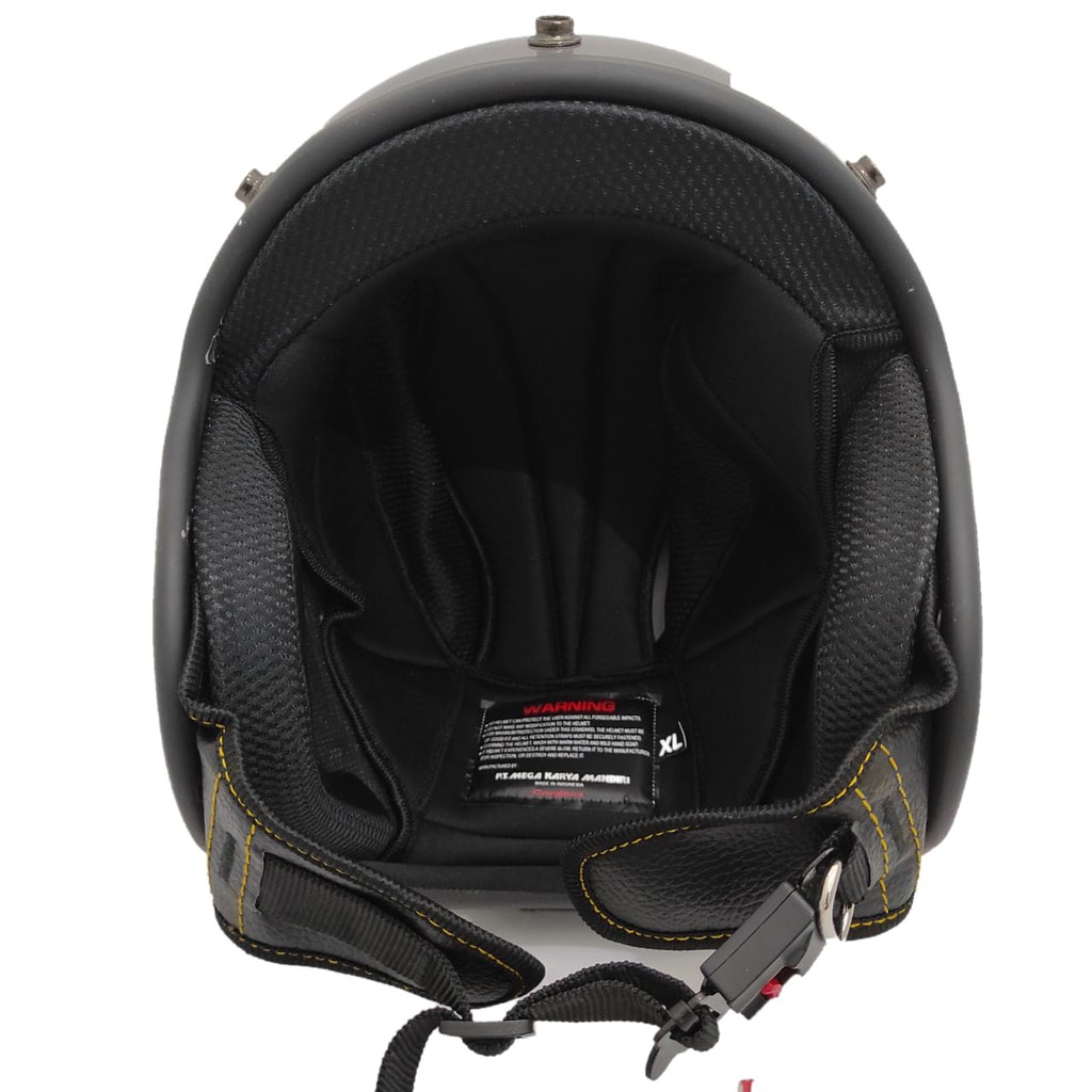 Helm Cargloss Retro Crem Gloss Dengan Google Mask List Croom
