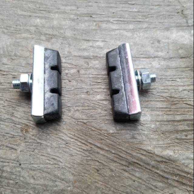 Sepasang karet kampas rem brake shoe sepeda mini BMX jengki kumbang