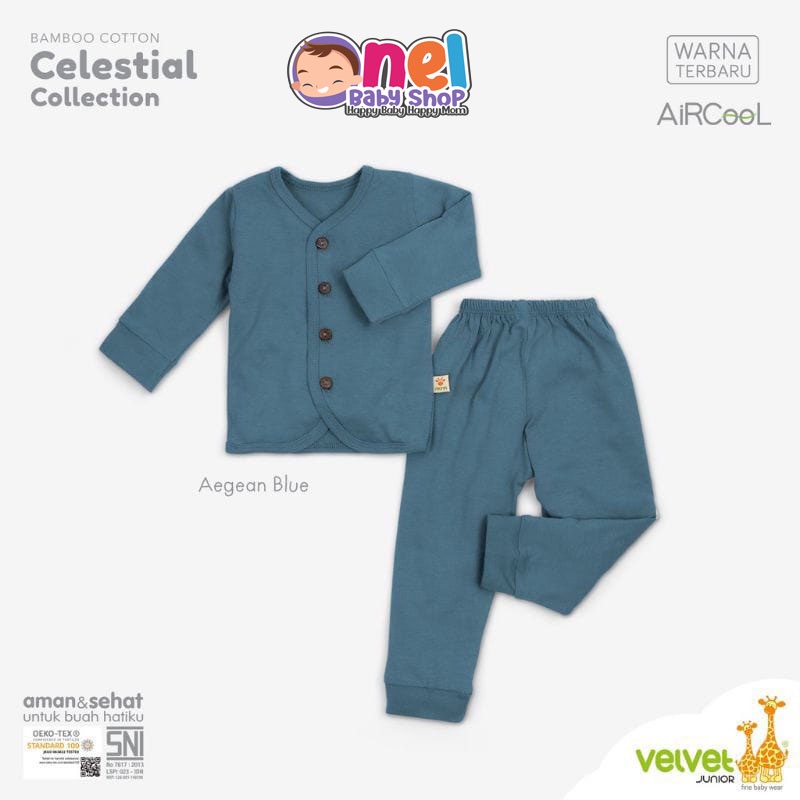 SETELAN BAJU ANAK BAYI - VELVET 1 stel Celestial Baju Panjang NB/S/M/L