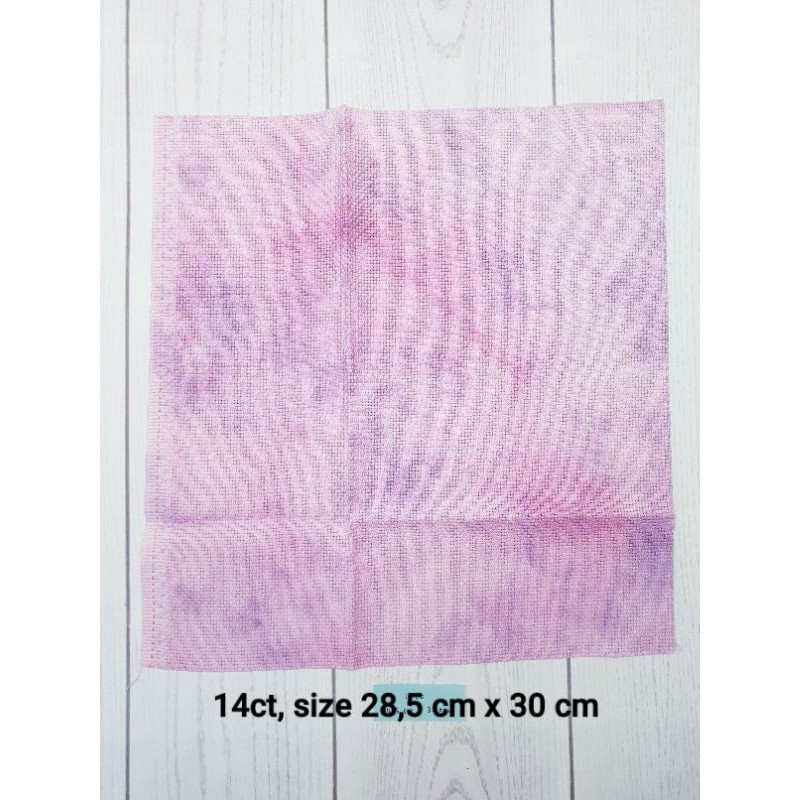 Kain Dyed Aida 14ct untuk Kristik/Cross Stitch