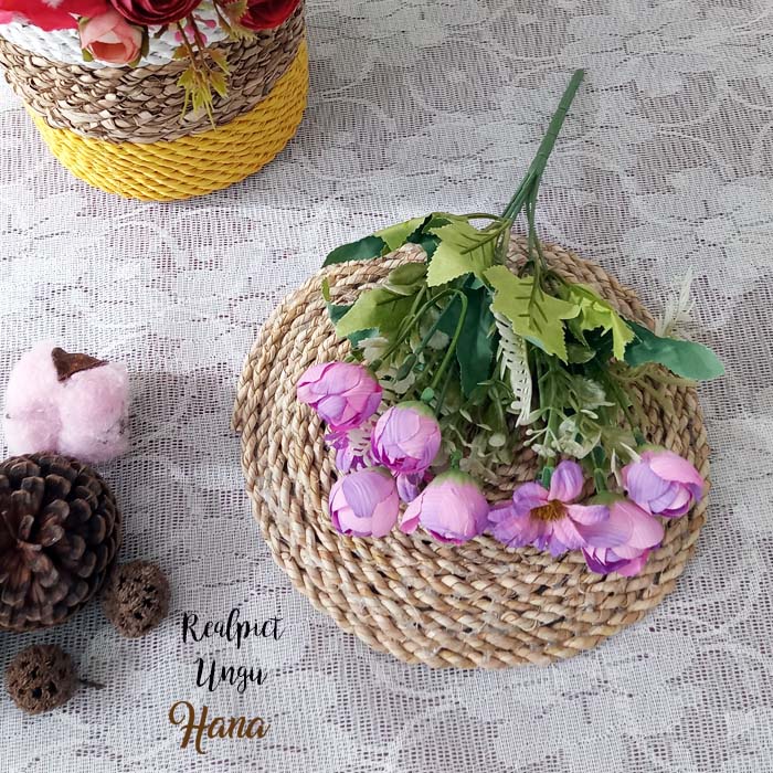 Bunga plastik./bunga aster palsu/bunga dekorasi hantaran-3