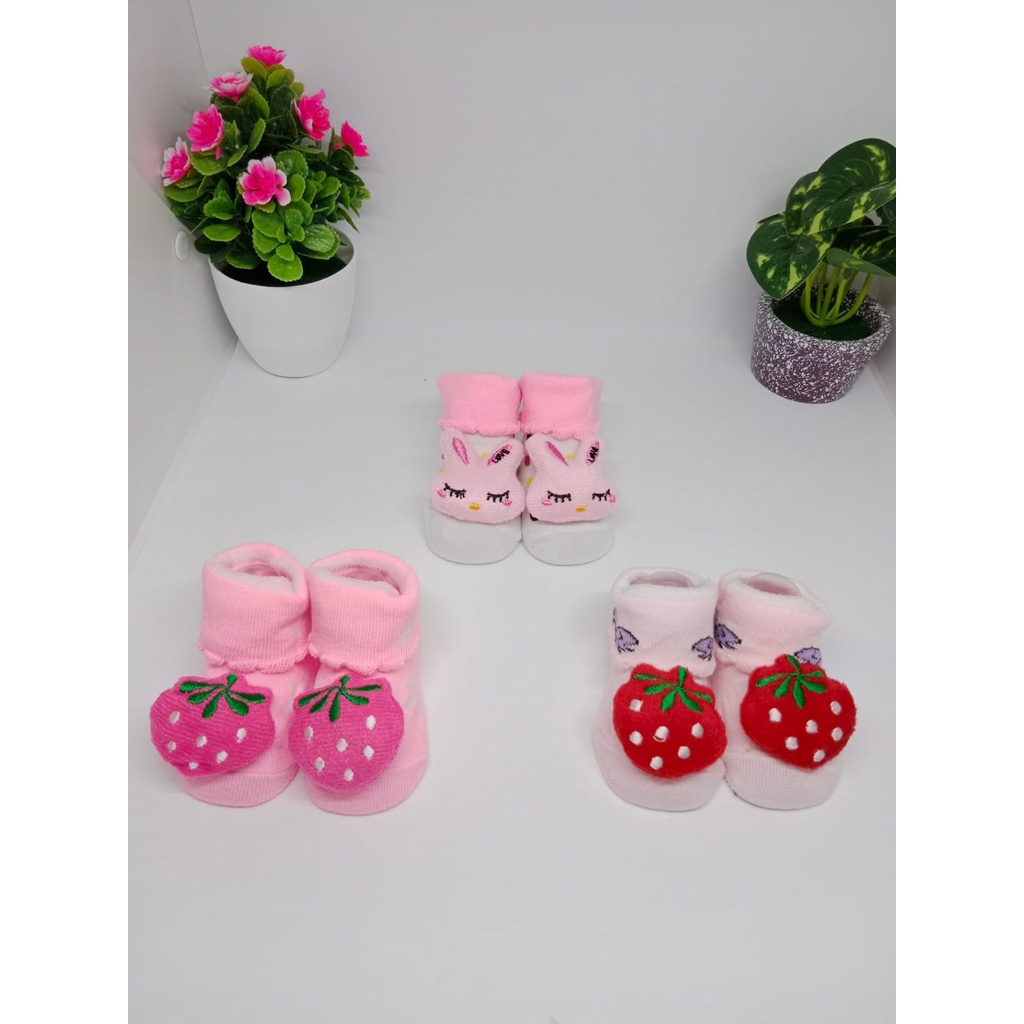 Kaos Kaki Boneka 3D Bayi Karakter Sepatu Bayi Animal Kaos Kaki Anti Slip Murah Baby Sock Import/plus mika