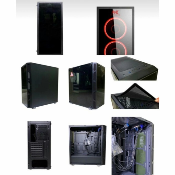 CASING PC KOMPUTER GAMING ARCHIE MD MID TOWER ATX 2052S / 2052 S CASE TAMPERED GLASS