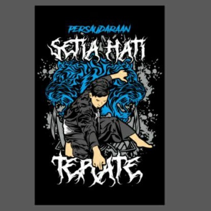 POSTER PSHT SETIA HATI WALLPAPER DINDING MURAH