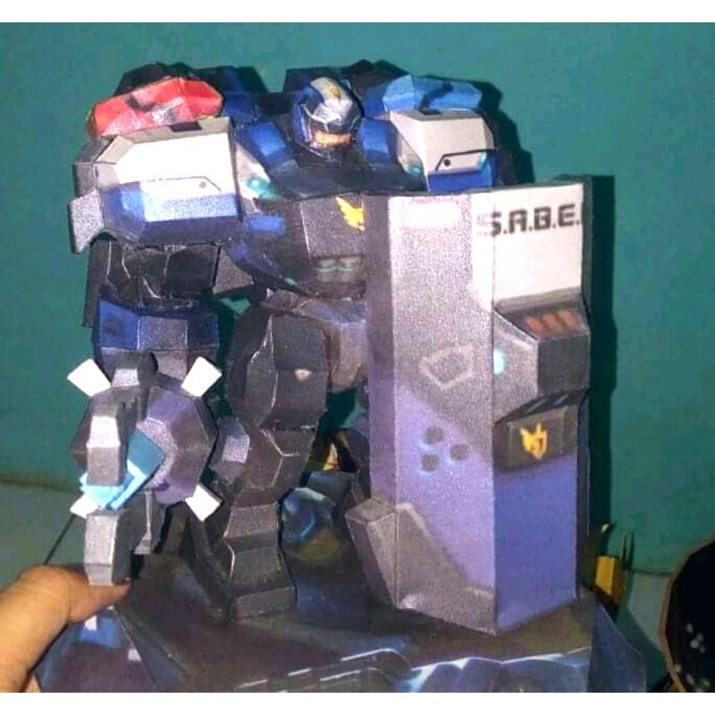 Mobile Legends Papercraft Jhonson Saber Automata Papercraft