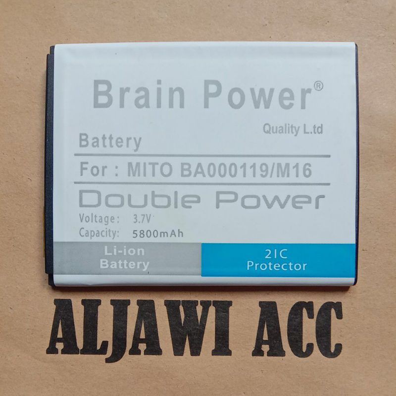 BATRE BATERAI BATTERY MITO M16 MITO A550 FANTASY STYLE BA000119 DOUBLE POWER BATTERY