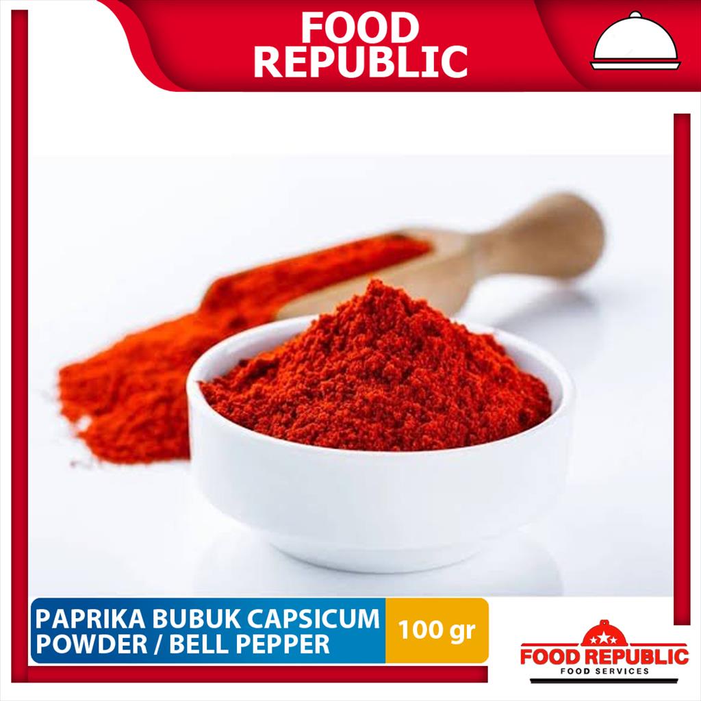 Paprika Bubuk / Capsicum Powder/ Bell Pepper Powder 100 GR Import HALAL