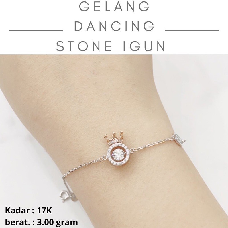 Gelang Emas Dancing Stone With igun 2.900 Gr