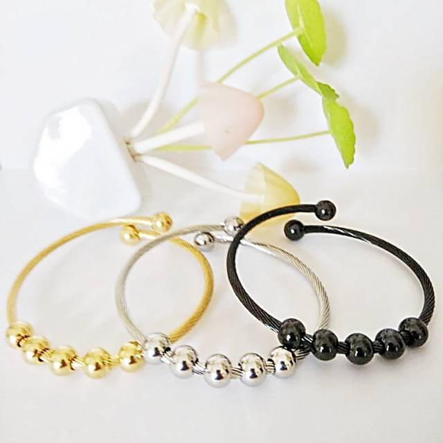 Gelang Set Titanium 3 Warna DF104