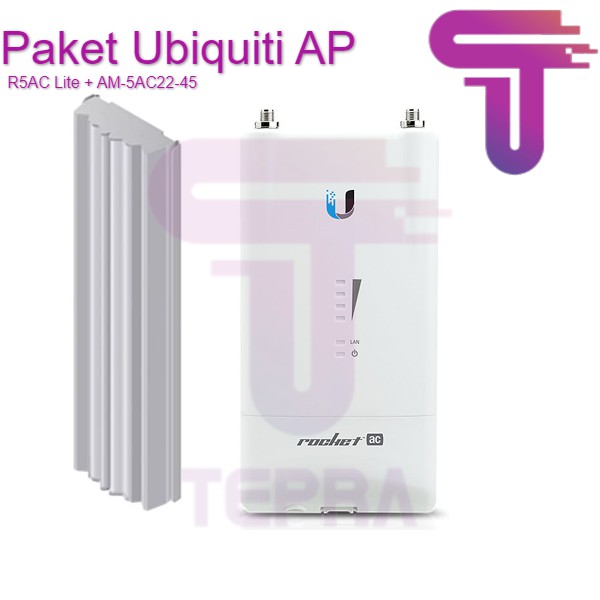 Paket Ubiquiti AP Rocket 5AC + AM-5AC22-45 / R5AC Lite + AM-5AC22-45