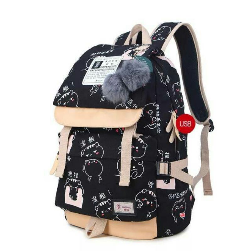 Tas Kpop Ransel Wanita korea/Tas Jepang Ransel Sekolah
