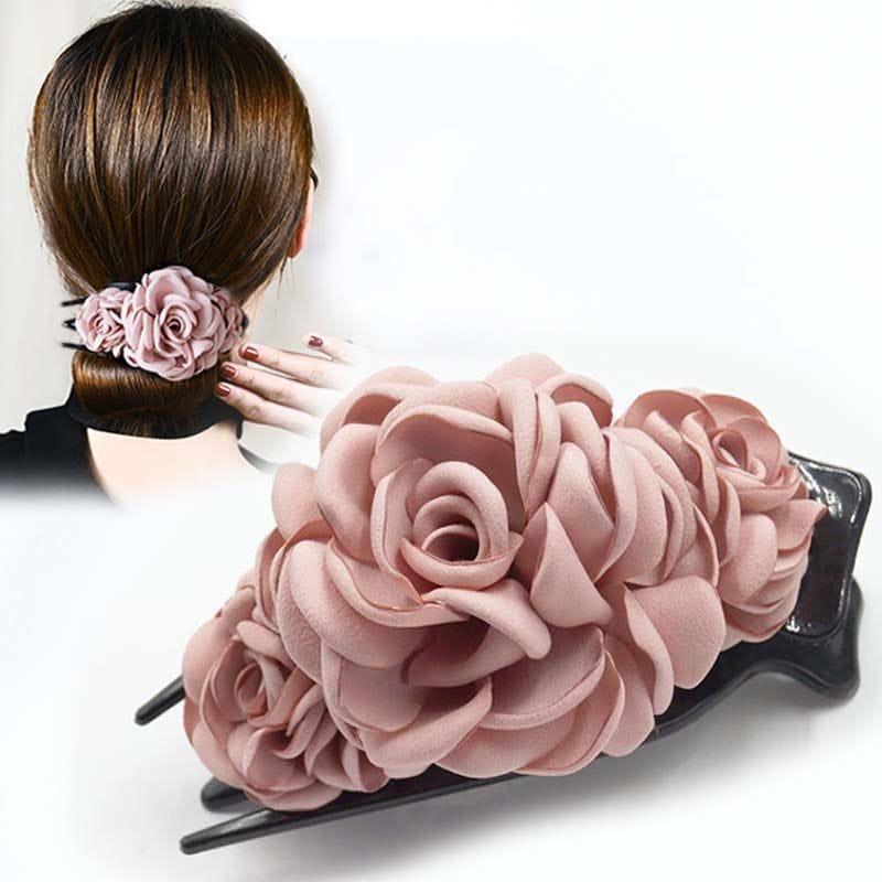 Jepit rambut korea premium sanggul wanita elegan mode bunga terbaru ori import 12.5cm